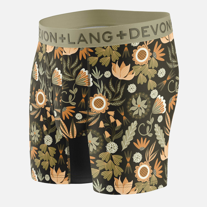 Journey Boxer Brief - Rustic Florals