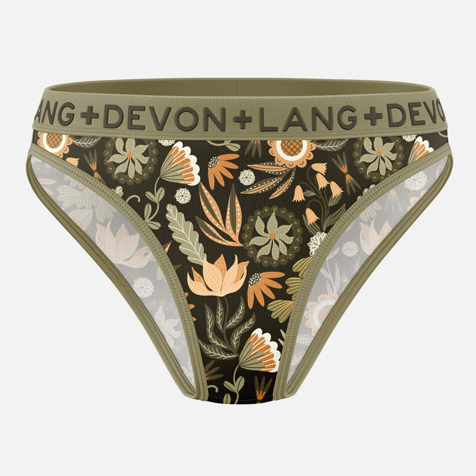 Katrina French Bikini - Rustic Florals