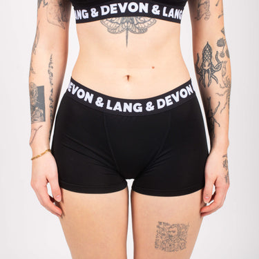 Bria Women's Boyshort - Hi-Contrast Obsidian