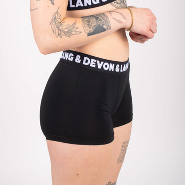 Bria Women's Boyshort - Hi-Contrast Obsidian