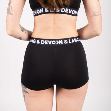 Bria Women's Boyshort - Hi-Contrast Obsidian