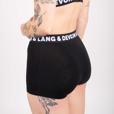 Bria Women's Boyshort - Hi-Contrast Obsidian