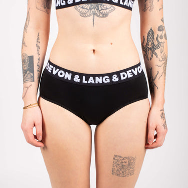 Bria Bikini Brief - Hi-Contrast Obsidian