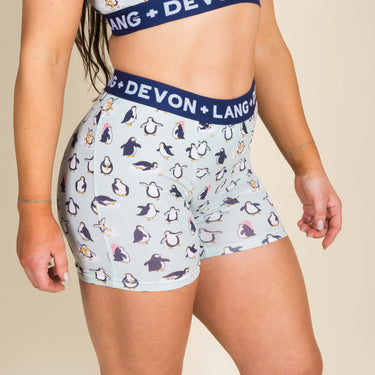 Bria Women's Boxer Brief - Penguin Party