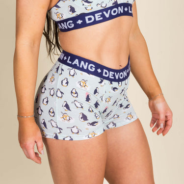 Bria Women's Boyshort - Penguin Party