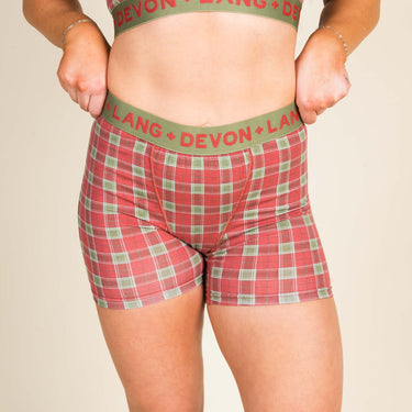 Bria Women's Boxer Brief - Vintage Tartan