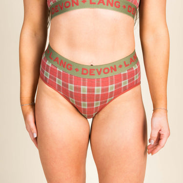Bria Bikini Brief - Vintage Tartan