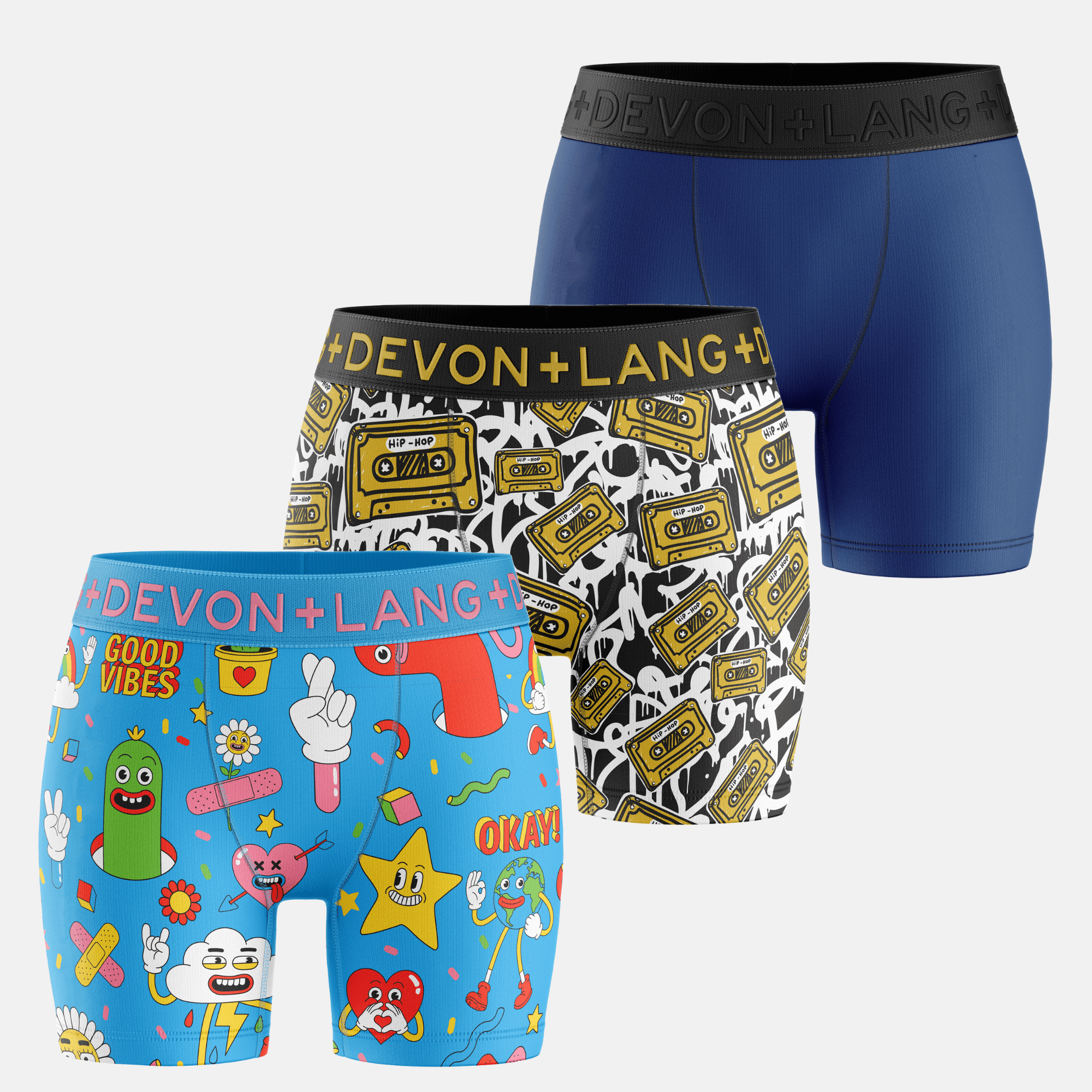 Bria Boxer Brief - Multi-Packs - Cartoons/Cassette/Pacific Blue