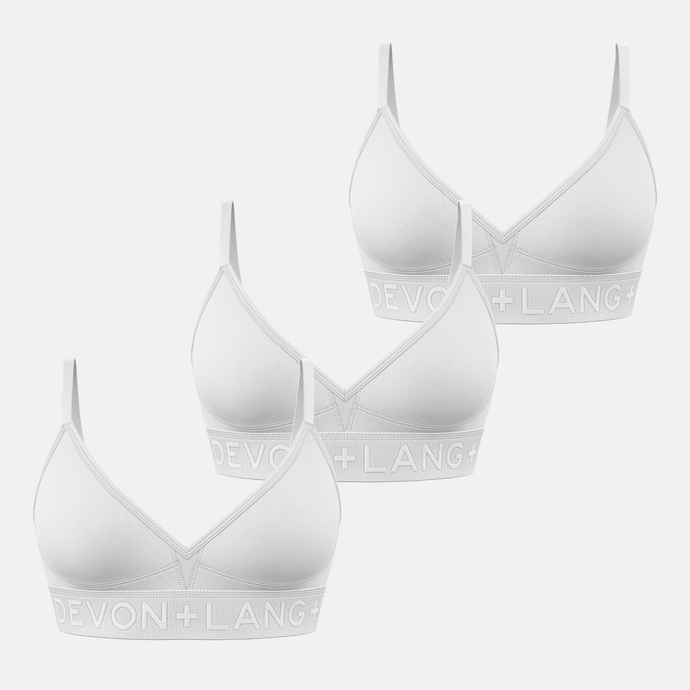 Bria Bralette - Multi-Packs - Glacier White