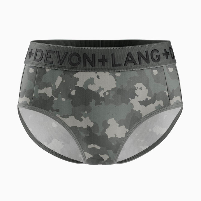 Bria Bikini Brief - Grey Camo