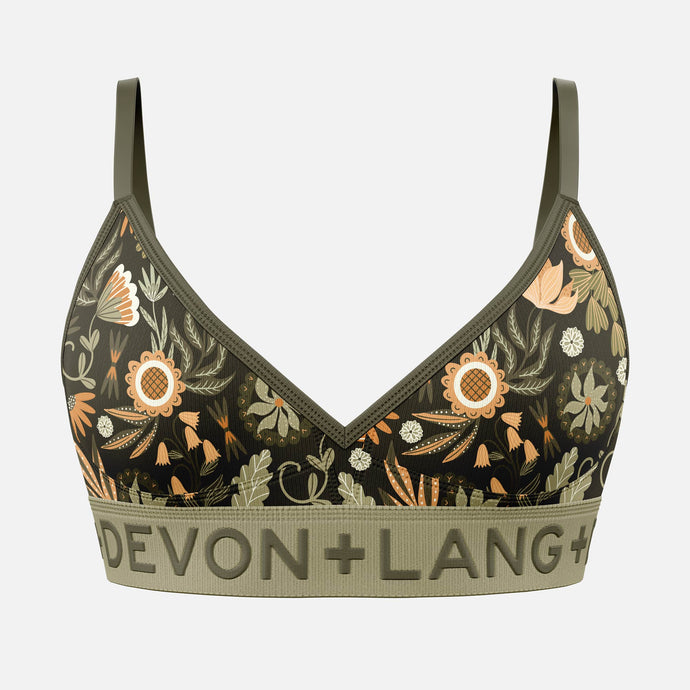 Bria Bralette - Rustic Florals