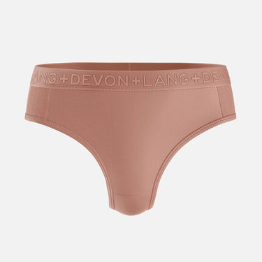 Katrina Everyday Thong - Mesh Panels - Bronze