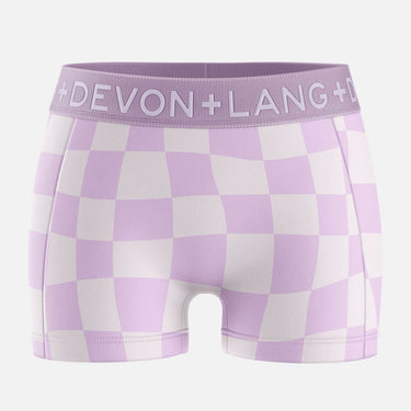Bria Women's Boyshort - Pink Check