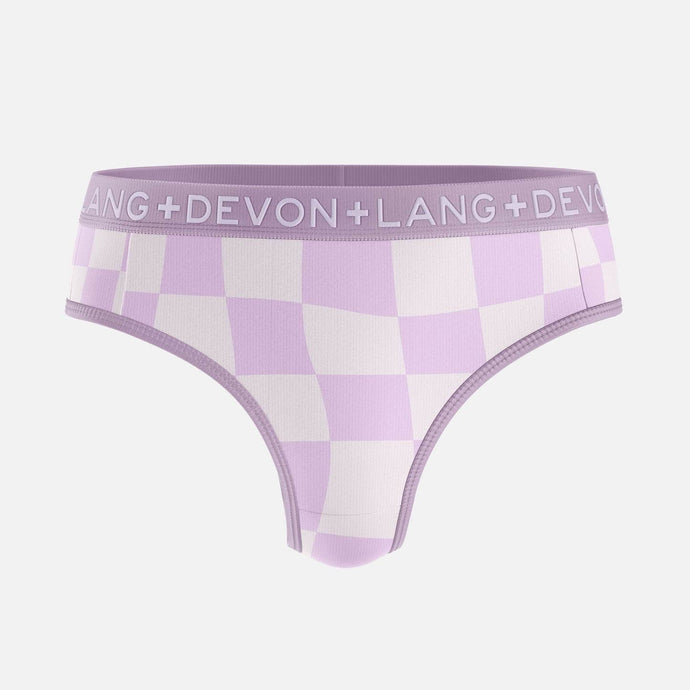 Katrina Everyday Thong - Pink Check