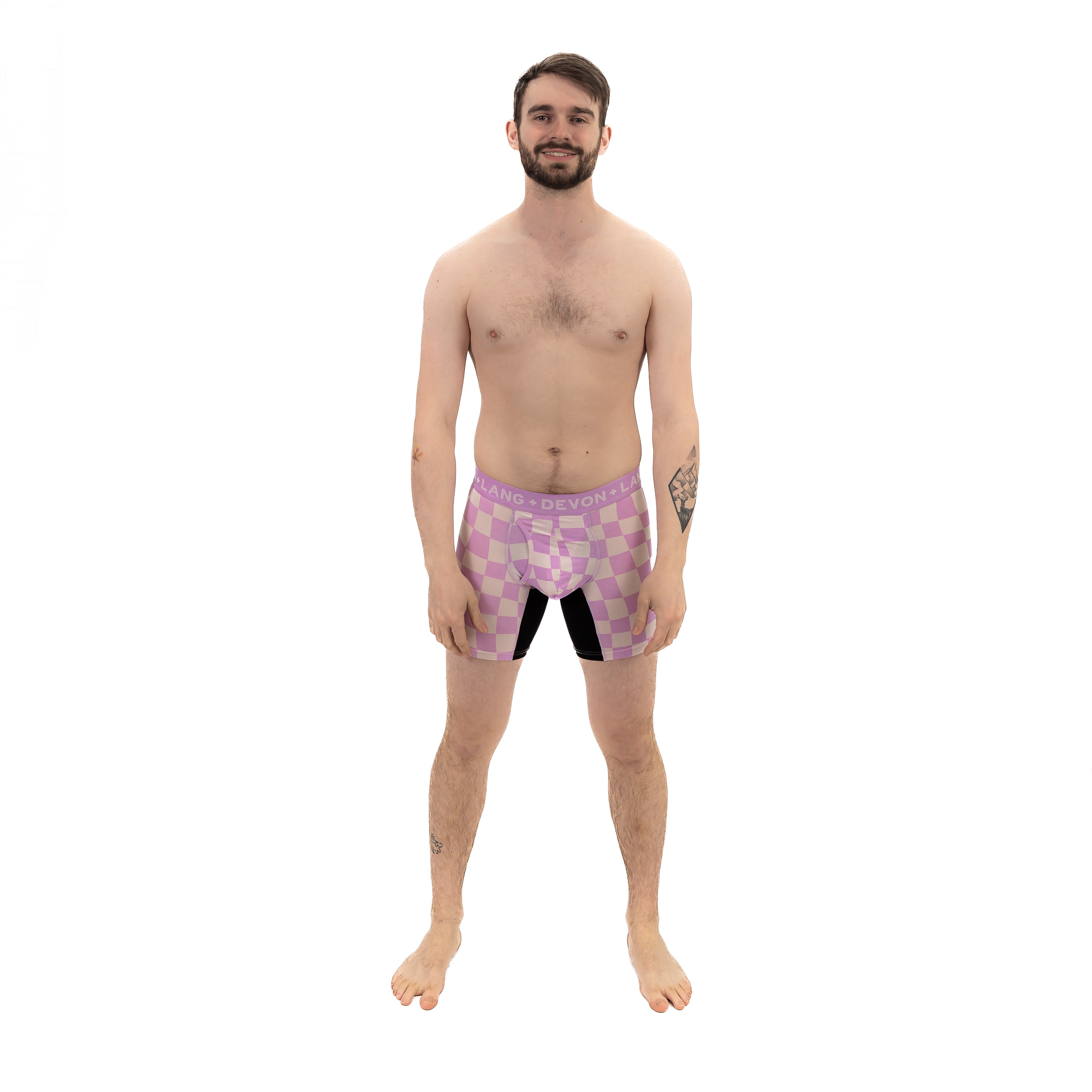Journey Boxer Brief - Pink Check