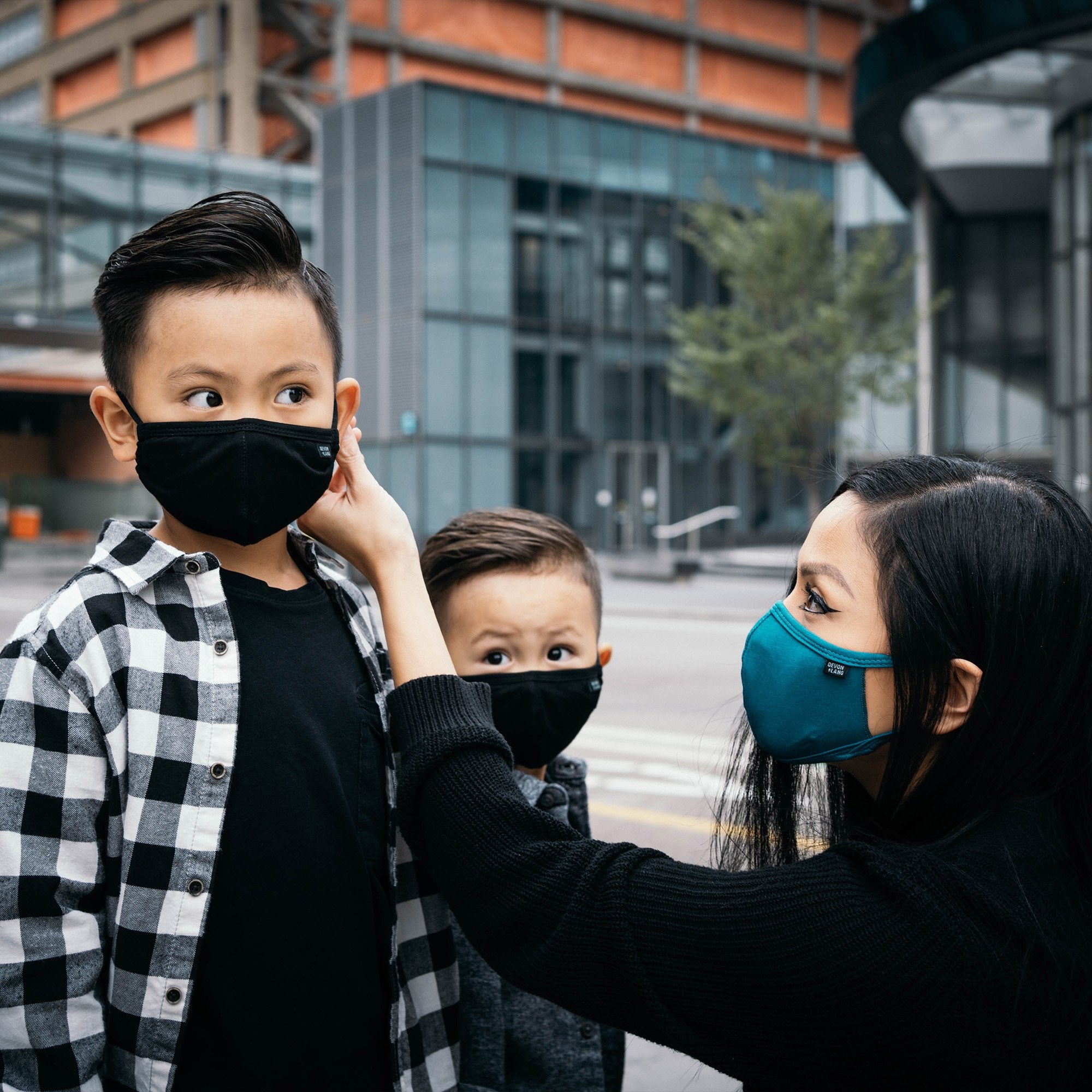 3-Layer Reusable Kids Face Masks - 3 Pack